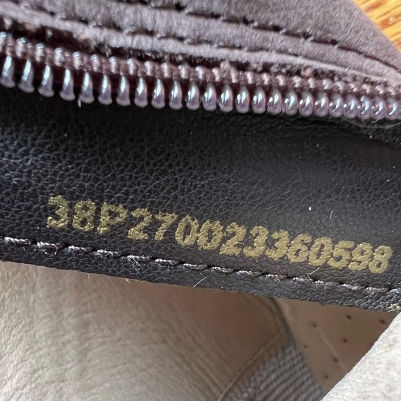 Ecco Ankle Boots Women's Size 38 US 7-7.5 Bootie Heels Leather Side Zip Brown - Picture 12 of 12